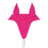 Gorro antimoscas de tejido técnico con sujeción a la muserola Equestro - Fucsia / blanco