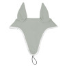 Gorro antimoscas de tejido técnico con sujeción a la muserola Equestro - Verde claro / blanco