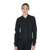 Chaqueta de mujer en tejido técnico Equestro - Negro
