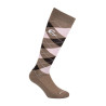 Calcetines Acavallo Algodón con Diamante - Marrón / rosa / strass marrón