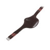 Cincha de baveta para salto en cuero Desiree Equestro - Negro