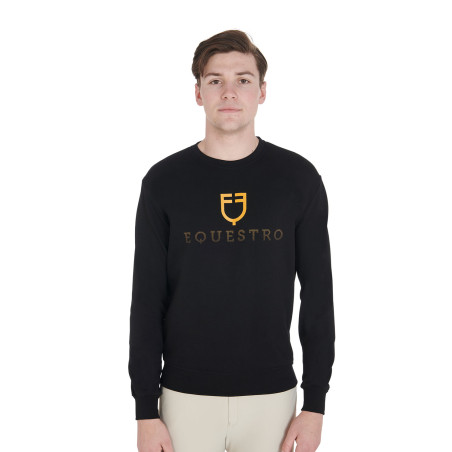 Sudadera de algodón para hombre con logotipo en el pecho Equestro