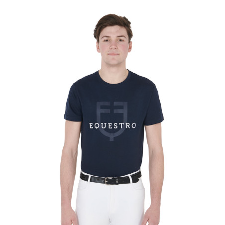 Camiseta ajustada con logo en el pecho hombre Equestro
