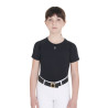 Camiseta técnica de entrenamiento para niños Equestro - Negro