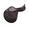 Silla de salto de cuero doble Meredith Equestro - Marrón oscuro