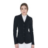 Chaqueta de concurso para mujer con logo bordado en contraste Equestro - Negro
