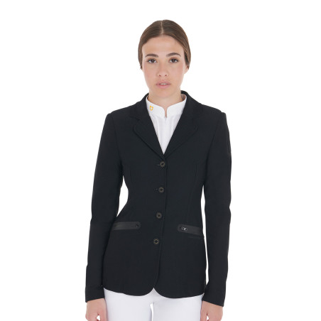 Chaqueta de concurso perforada para mujer con 4 botones Equestro