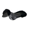 Amortiguador de gel para pony con corte y ribete de piel de oveja Classic Acavallo - Negro / negro