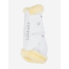 Guarniciones de doma con borreguillo LeMieux Motionflex - Blanco / natural