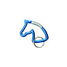 Llavero de aluminio Cabeza de Caballo Umbria Equitazione - Roja