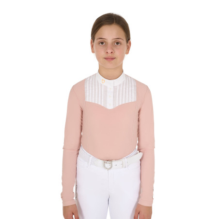 Polo de concurso para niña con strass Equestro
