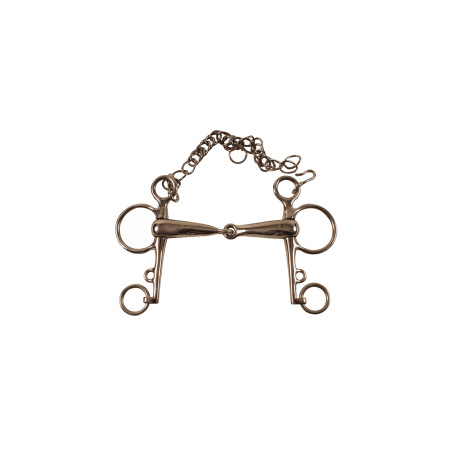 Mors Pelham Vide en Acero Inoxidable Umbria Equitación