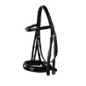 Brida Evolution de Cuero sin Riendas Dobles Equestro - Negro