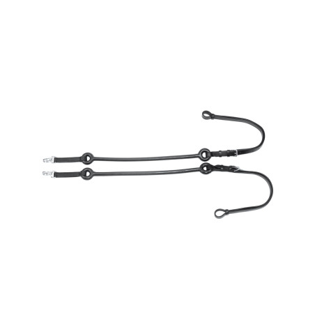 Riendas Elásticas de Cuero con Correas de Goma Umbria Equitazione