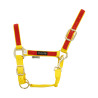 Cabezada de nailon con partes de colores Umbria Equitazione - Amarillo / rojo