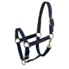 Cabezada de nailon con refuerzo de cuero Umbria Equitazione - Marino