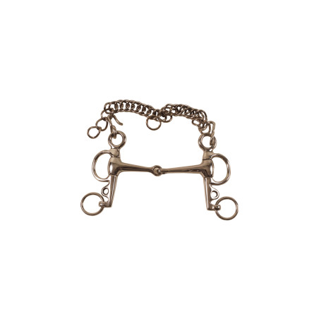 Mors Pelham Poney Plein en Acero Inoxidable Umbria Equitación