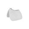 Manta de Montura de Doma para Pony Acolchada Supreme - Blanco / blanco