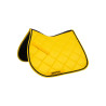 Alfombra de Montura para Poni de Salto Acolchada Supreme - jaune, contrastes noirs