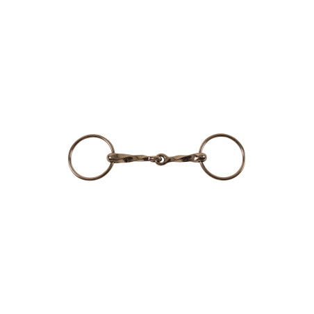 Mordaza de Anillas de Acero Inoxidable Retorcida Lenta Umbria Equitación