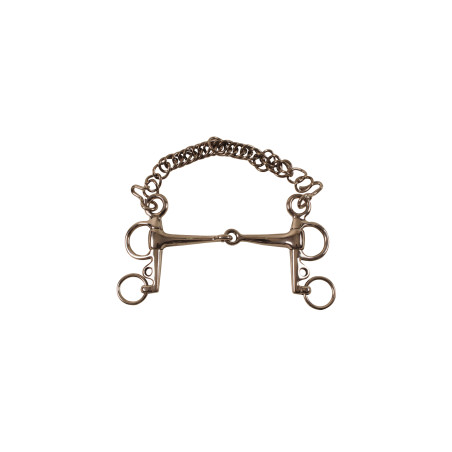 Mors Pelham Llena de Acero Inoxidable con Patas Cortas Umbria Equitazione