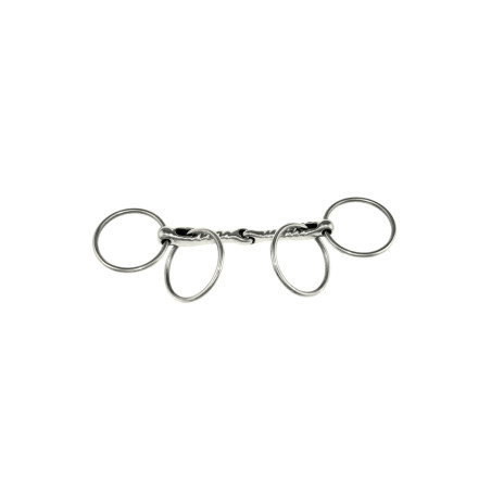 Mors Scourier Torsadé con Doble Anillos Umbria Equitazione