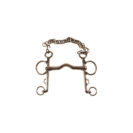 Pelham macizo de acero inoxidable Umbria Equitación