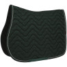 Manta de montar Equithème Brocart - Verde oscuro
