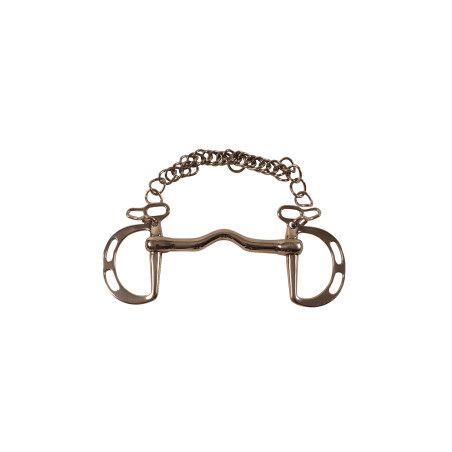 Mors Uxeter de acero inoxidable no articulado Umbria Equitazione