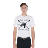 Camiseta de hombre entallada con estampado ecuestre Equestro - Blanco