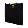 Cortina de box corta con logo bordado Equestro - Negro