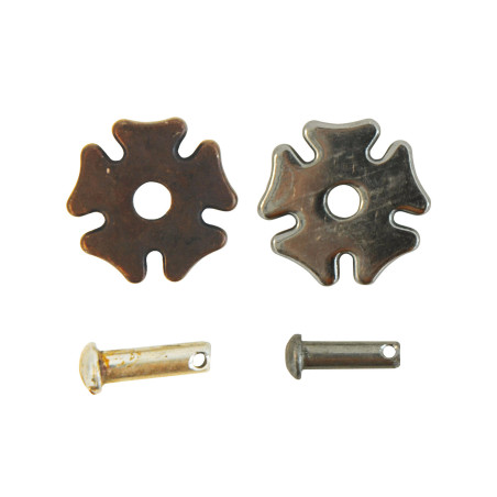 Par de ruedas para espuelas con remaches 303 Pool's