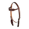 Brida western con frontal ancho Pool's - Avellana