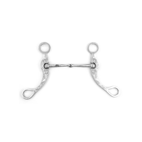 Mors western con barras decoradas en acero inoxidable Pool's