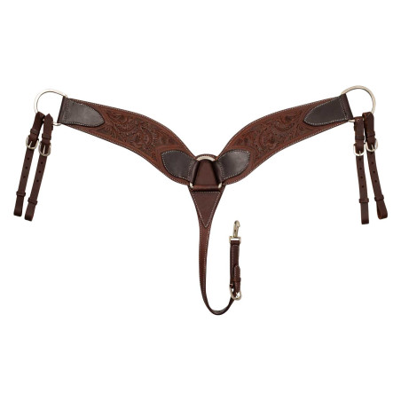 Pechopetral ancho con flores Pool's