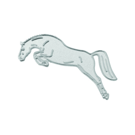 Alfileres de cuello Master2 modelo saltador en plata Umbria Equitazione