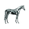 Caballo chapado en plata modelo caballo de pie Umbria Equitazione - Plata