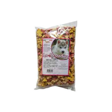 Galletas La Merendina para cachorros con sabor a frutas 1kg Umbria Equitazione