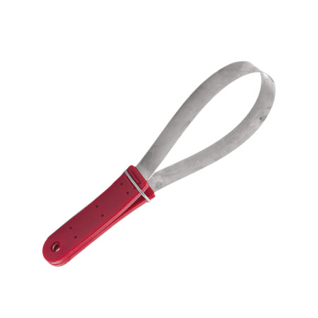 Cuchilla metálica de calor con hoja lisa Umbria Equitazione