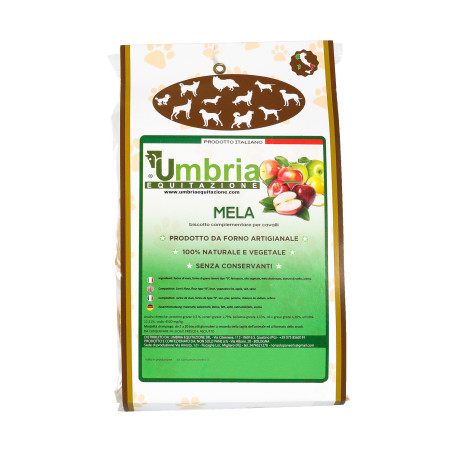 Crunchies para caballos con manzana 500g Umbria Equitazione