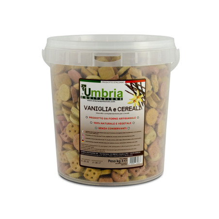 Crunchies caballos vainilla y cereales 3kg Umbria Equitazione