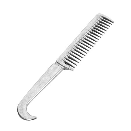 Peine de aluminio con limpia cascos Umbria Equitazione