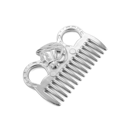 Peine de aluminio con forma de cabeza de caballo Umbria Equitazione