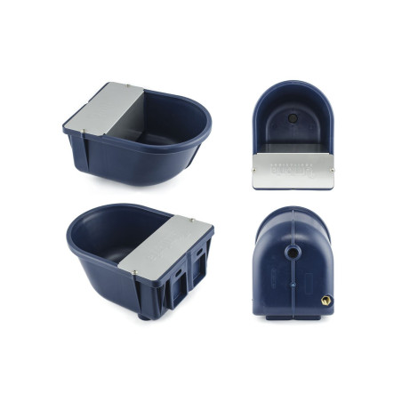 Bebedero de nivel constante con tapa de acero inoxidable en PVC Umbria Equitazione