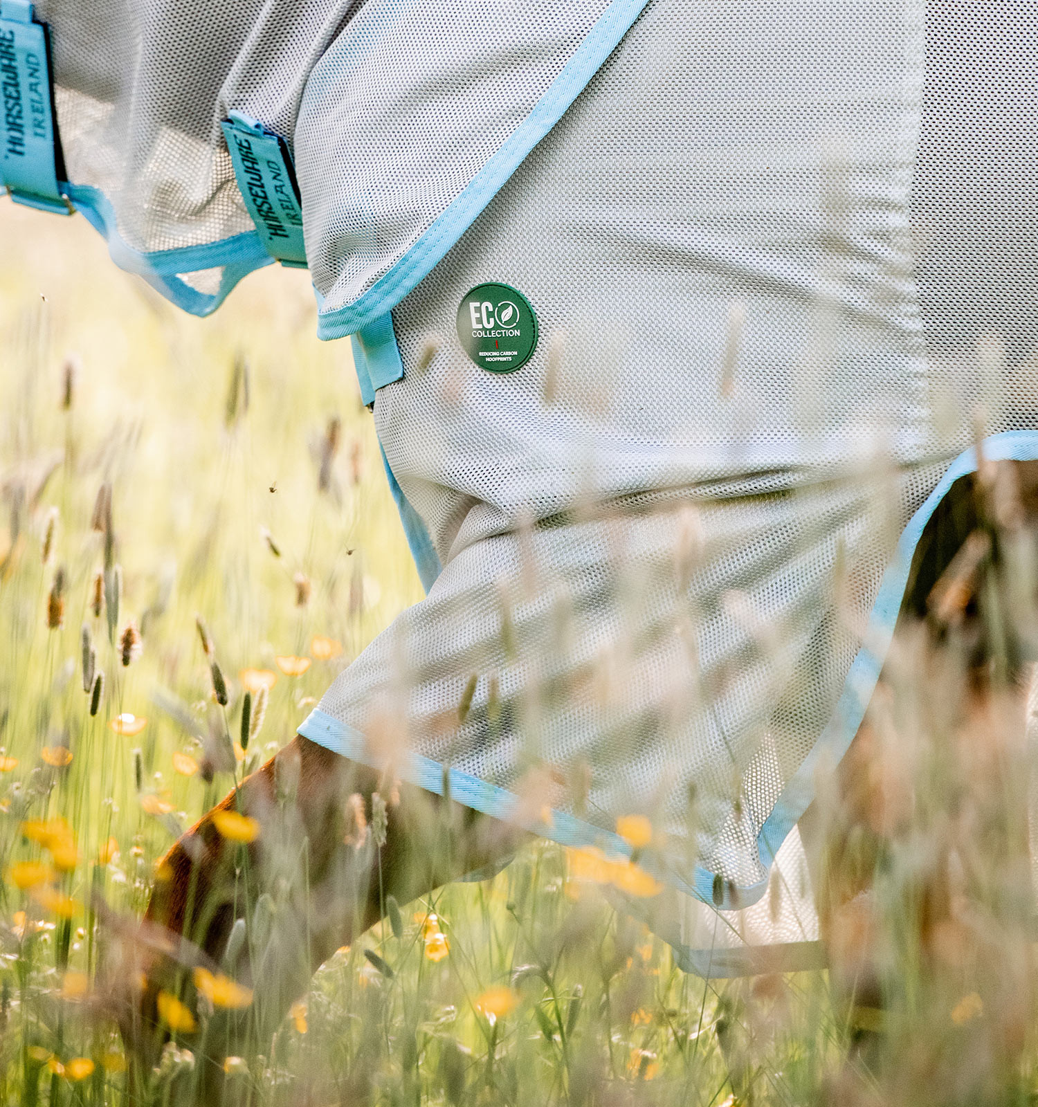 Cubre-moscas Horseware Amigo AmEco Bug Buster 0g Plata / azul cielo