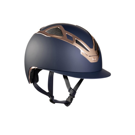 Casco Suomy Apex Cromo Azul Mate Oro Rosa