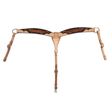 Pechopetral western con adorno floral oscuro Pool's