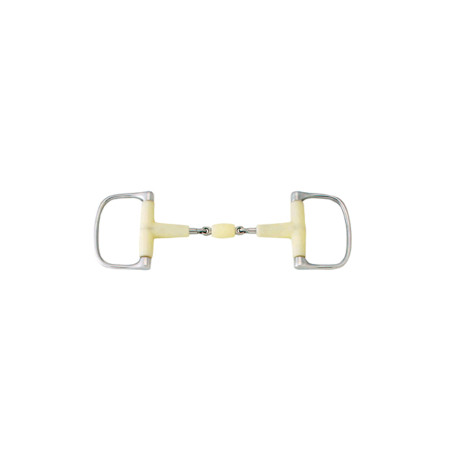 Bocado de anillas en D de doble articulación Happy Mouth