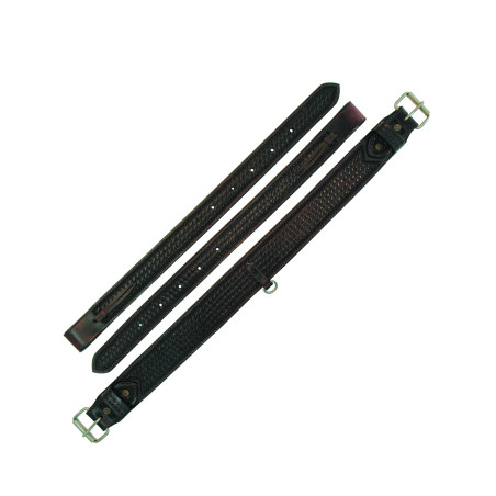 Cinch trasero western Lakota con decoraciones de cesta