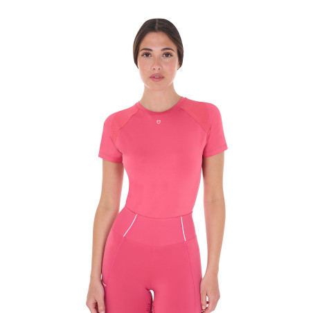 Camiseta técnica de entrenamiento para mujer corte slim Equestro